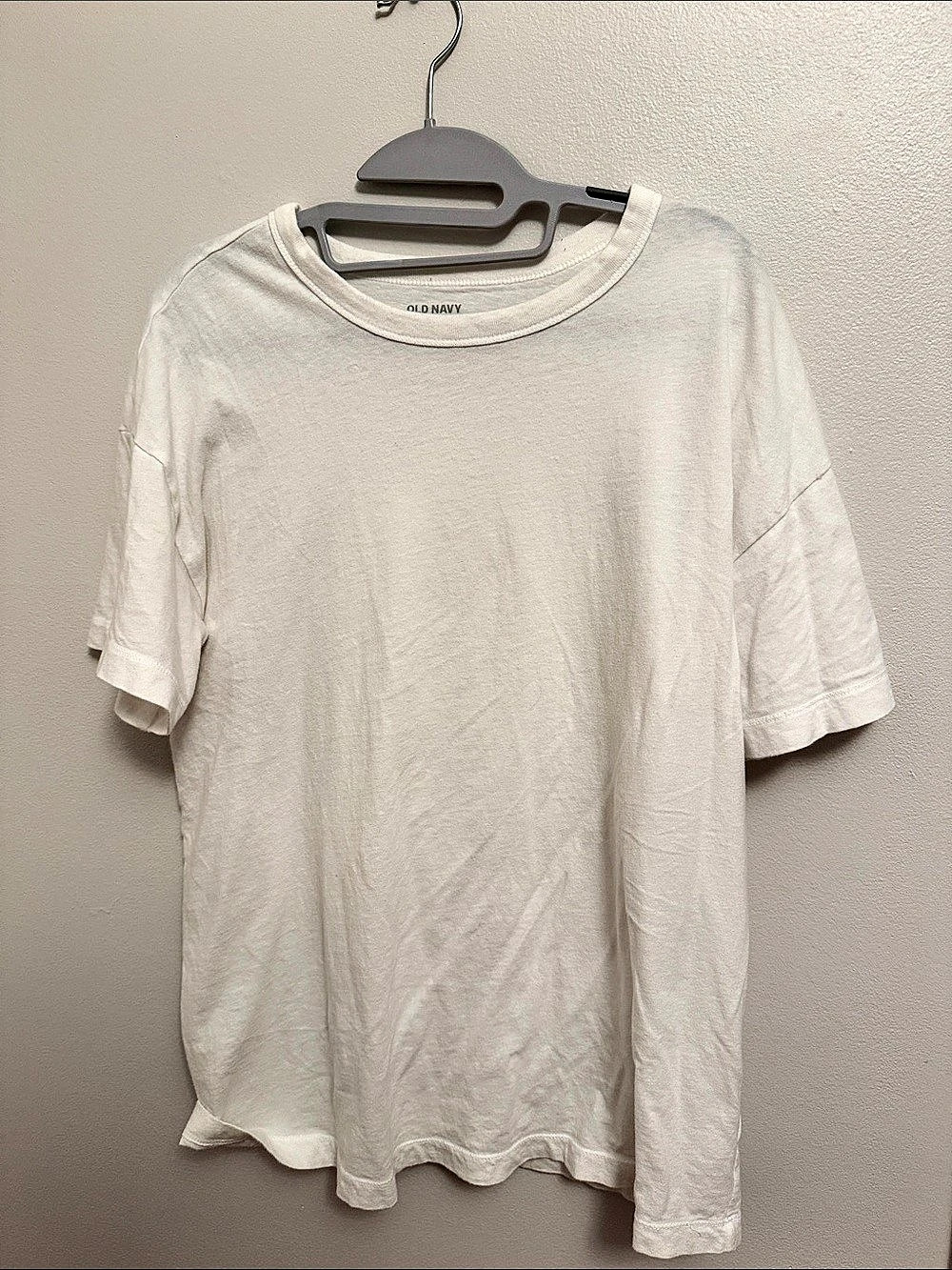 Old Navy Short Sleeve oversized Tee in White Size Medium